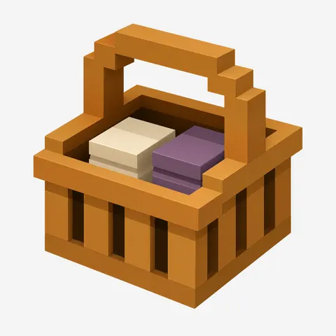 Basket voxel icon